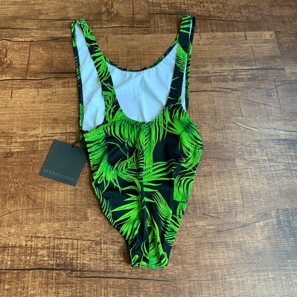 🇺🇸🇺🇸Norma Kamali MARISSA palm leaf size M swimwear - Picture 12 of 13